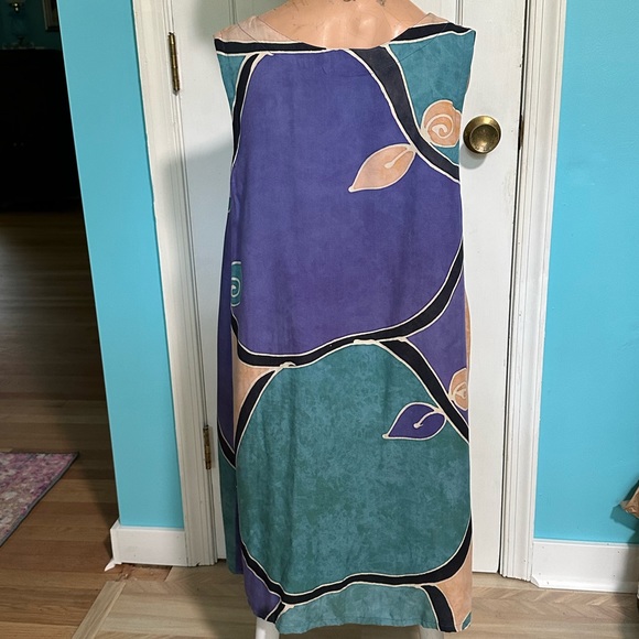 Long Batik Vest or Duster ~ M - Picture 3 of 8